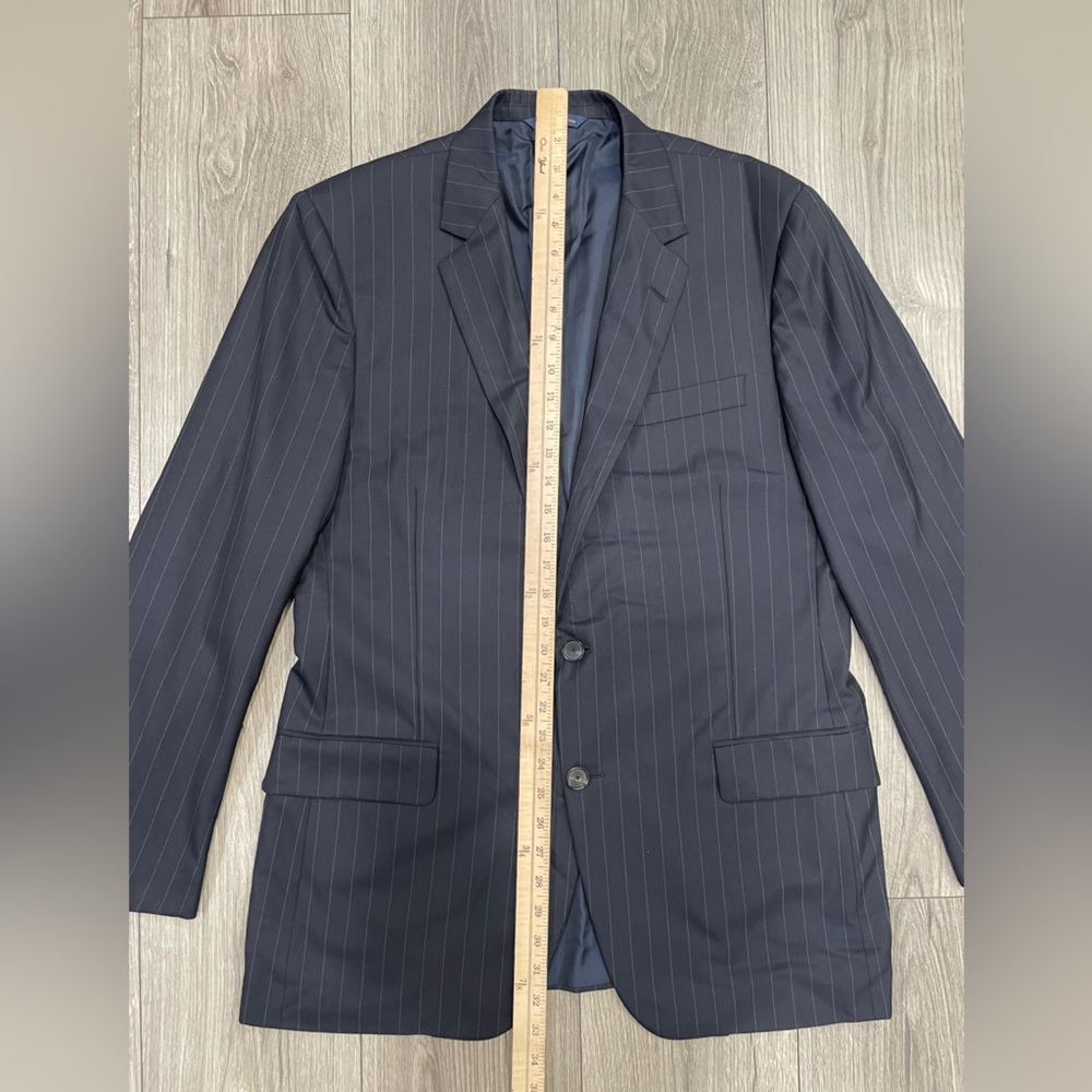 Brooks Brothers Golden Fleece Fitzgerald Dark Navy Blue Pin Stripe Suit 42R/32W - Picture 3 of 16